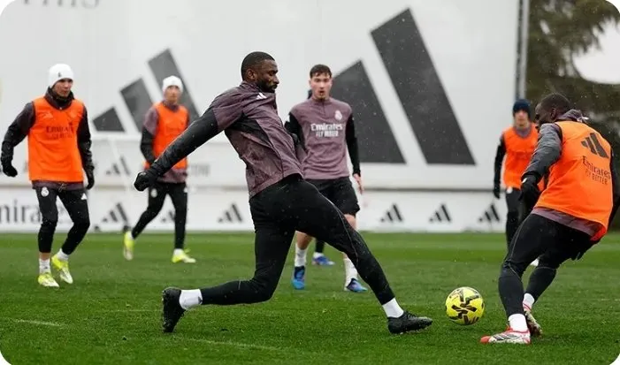 皇冠中国-科贝：贝林厄姆米利唐缺席训练；吕迪格和门迪都已复出